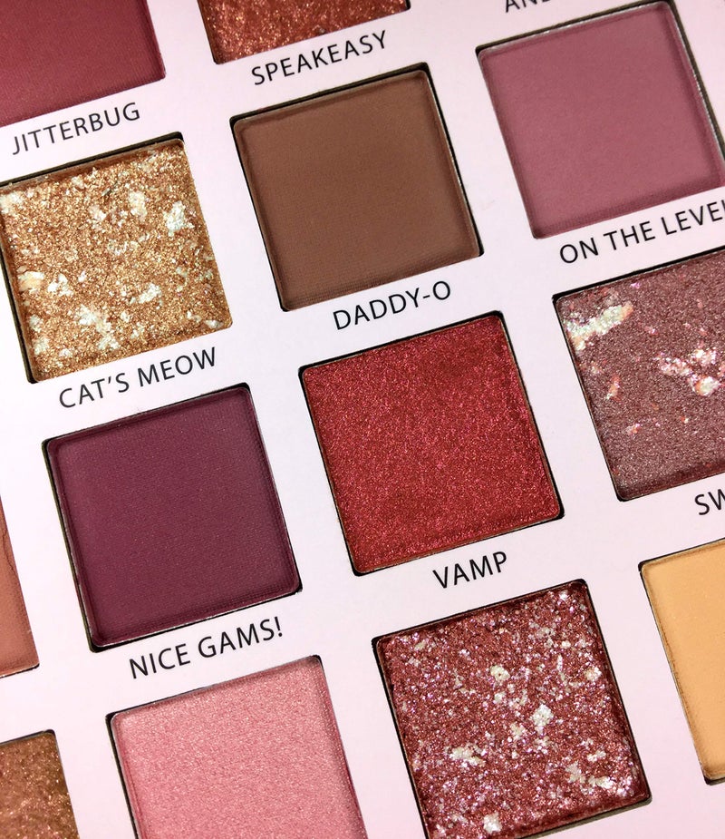 RUDE Roaring 20â€™s Eyeshadow Palette | Bold, Velvety Matte & Shimmer Shades for Vintage Glam Looks | Blendable, High-Pigment, Vegan & Cruelty-Free Makeup Palette [Carefree] - Image 4